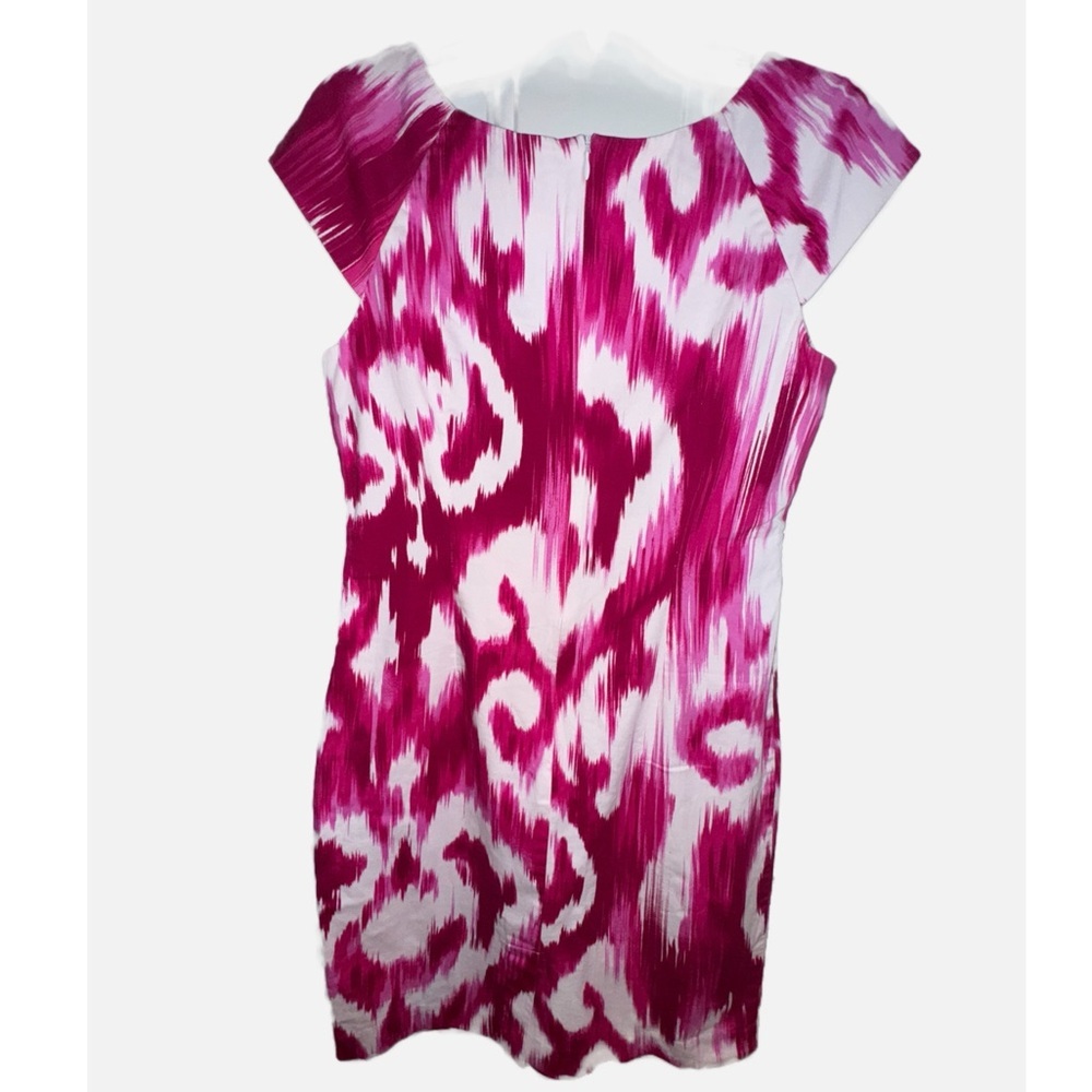 Ellen Tracy- Mulberry Sleeveless Sheath Dress Size 10/12 - Picture 4 of 13